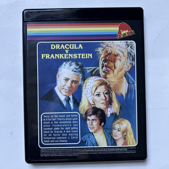 Severin Dracula vs. Frankenstein / Brain of Blood Blu-ray signed Zandor Vokov-LE - Picture 4 of 6